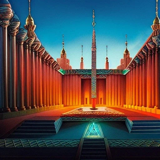 fullbody Drawing of 'sketch of King Solomon's Temple',intricate detail,andrea bonelli,Kilian Eng,Ohrai,evan lee,Aleksandr Sidelnikov,KyuYong Eom,three quarters frontal aerial view,toned colors,32k