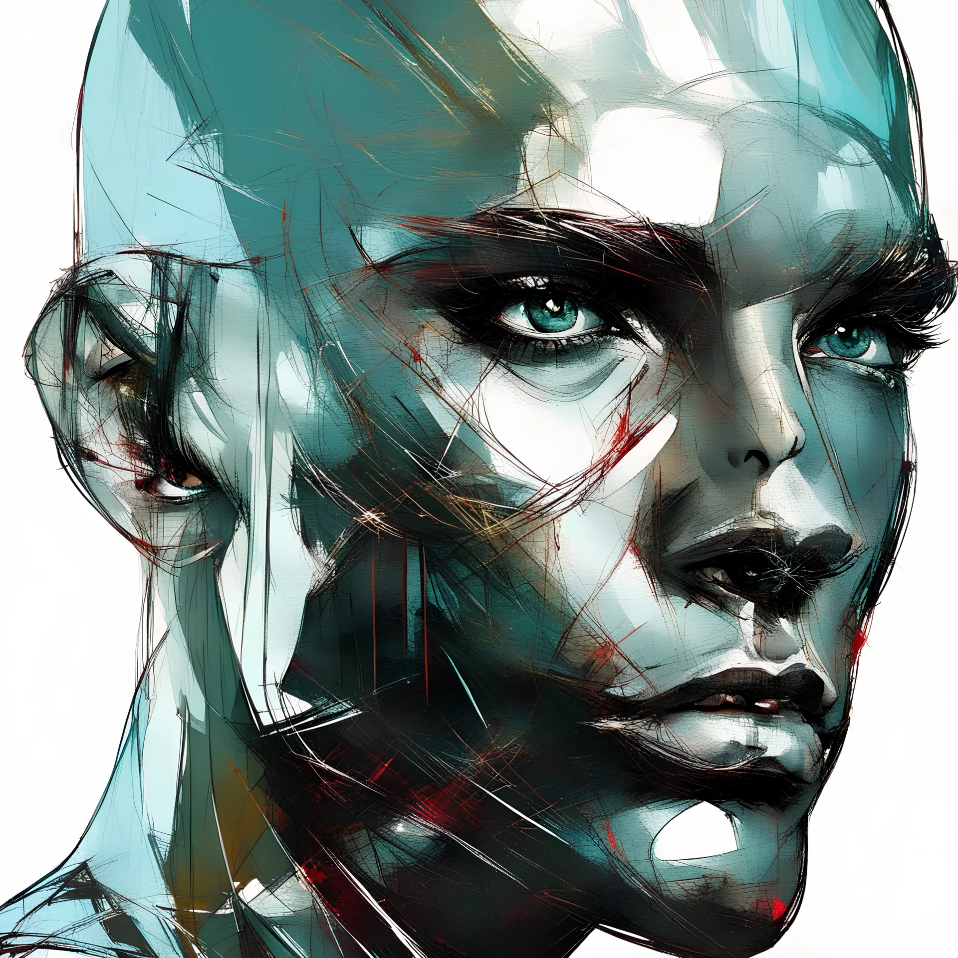 illustration, multicolors, add a futuristic city , DeviantArt, artstation, shiny, by Henry Asencio, by Miles Aldridge