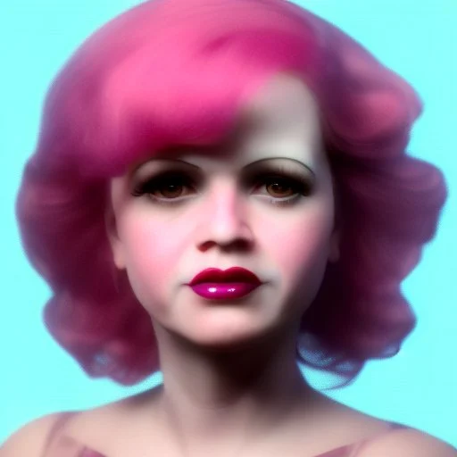 Clara bow, with pink hair