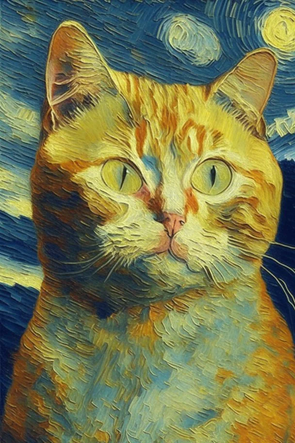 Porträt einer Katze von Van Gogh