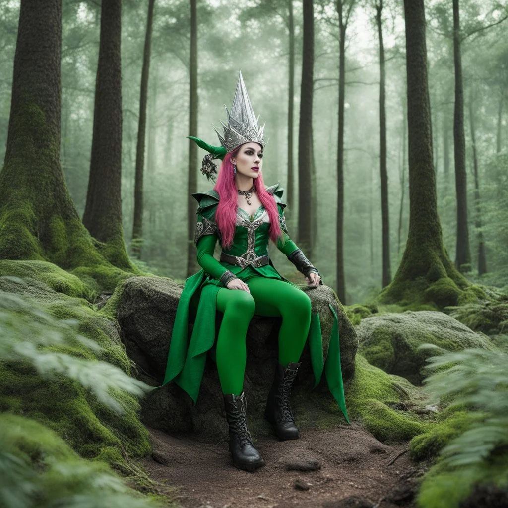 Elfondurock, elf woman rock song in punk forest