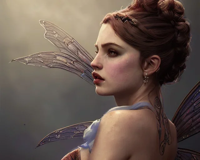 a fancy portrait of a fairy by Magny style, dramatic pose, cinematic lighting, HD, high details, dramatic, atmosphereric, trending on artstation, painting,