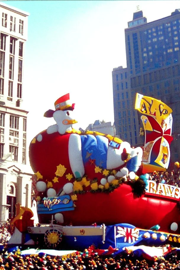 macy's day parade float of Bill Newton