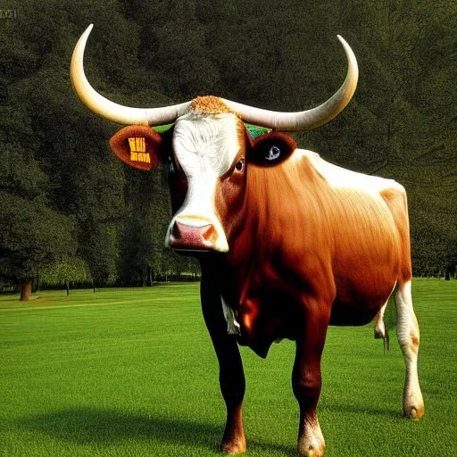 Modern Photograph Presidential Portrait of a Cow