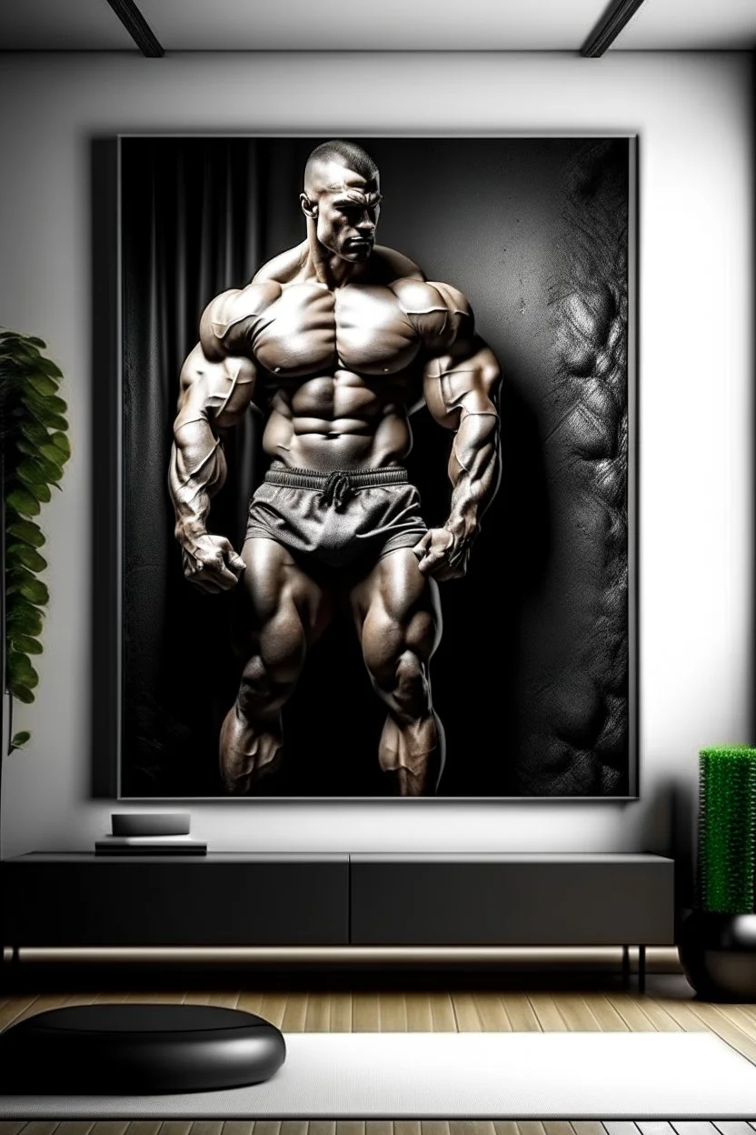 man wall art bodybuilder