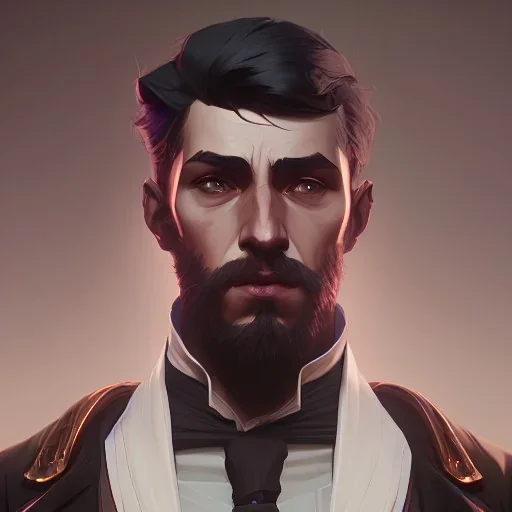 Portrait ,of the Man from Victorian era, Ultra HD detail Ultra Realistic High quality art by Greg Rutkowski , realistic and intricate detail, sci-fi style, volumetric lighting, particles, high detail, cinematic, depth