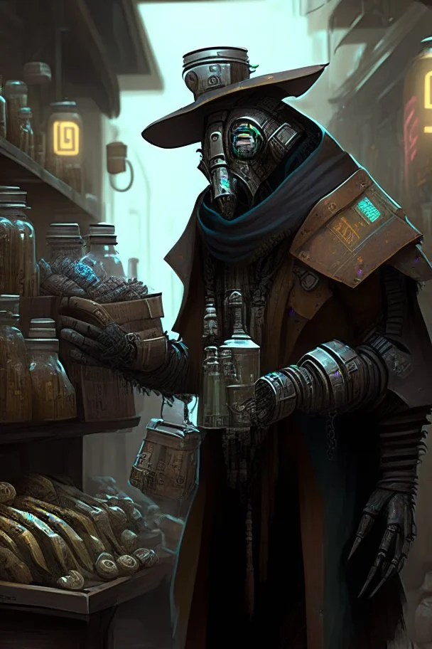 blackmarket artifacts merchant who is a robot