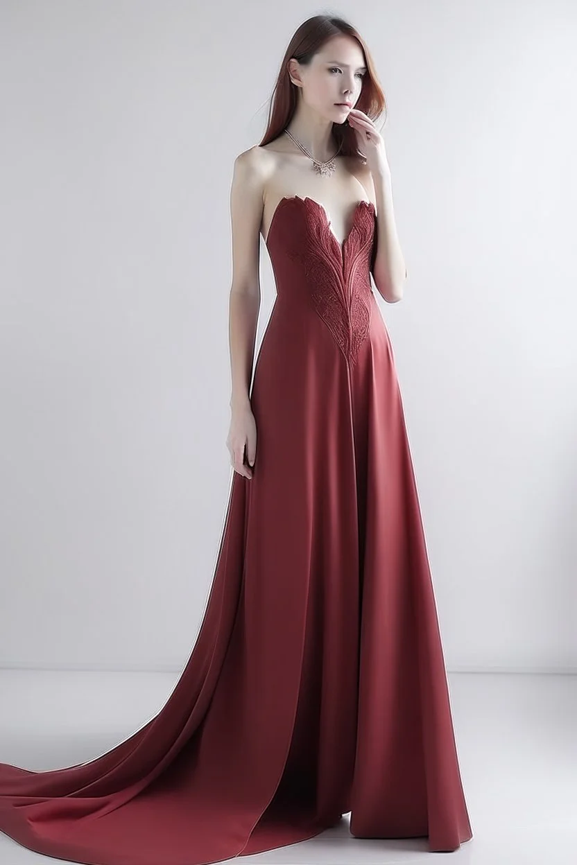 Long dress with cut out heart