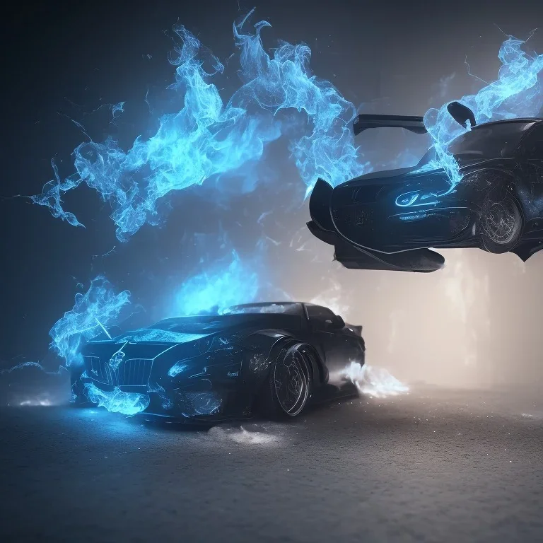 All Black Feild mouse, white smoke, dark, rage, high definition, ultra 8 k, volumetric lighting, blue fire, fog