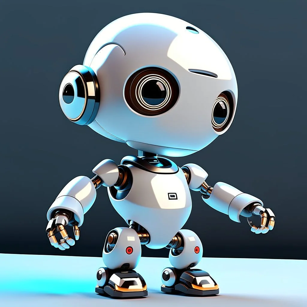 super cute Mix robot with magnetic angular limbs and accessories that could design irregular forms with Mix and match circular, square, triangular, photorealistic, 4K, ultra detailed, vray rendering, unreal engine --q 2