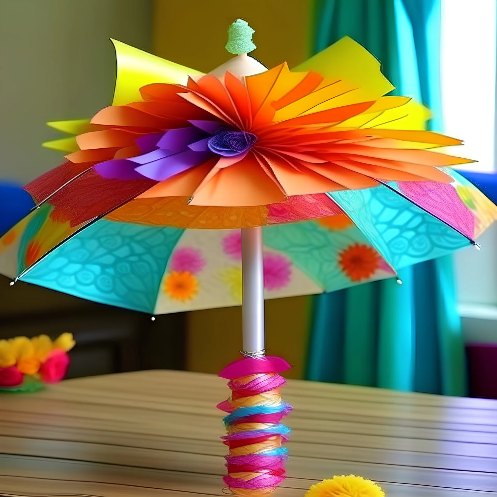 make a beautiful and charming decorative umbrella decoration for a party event