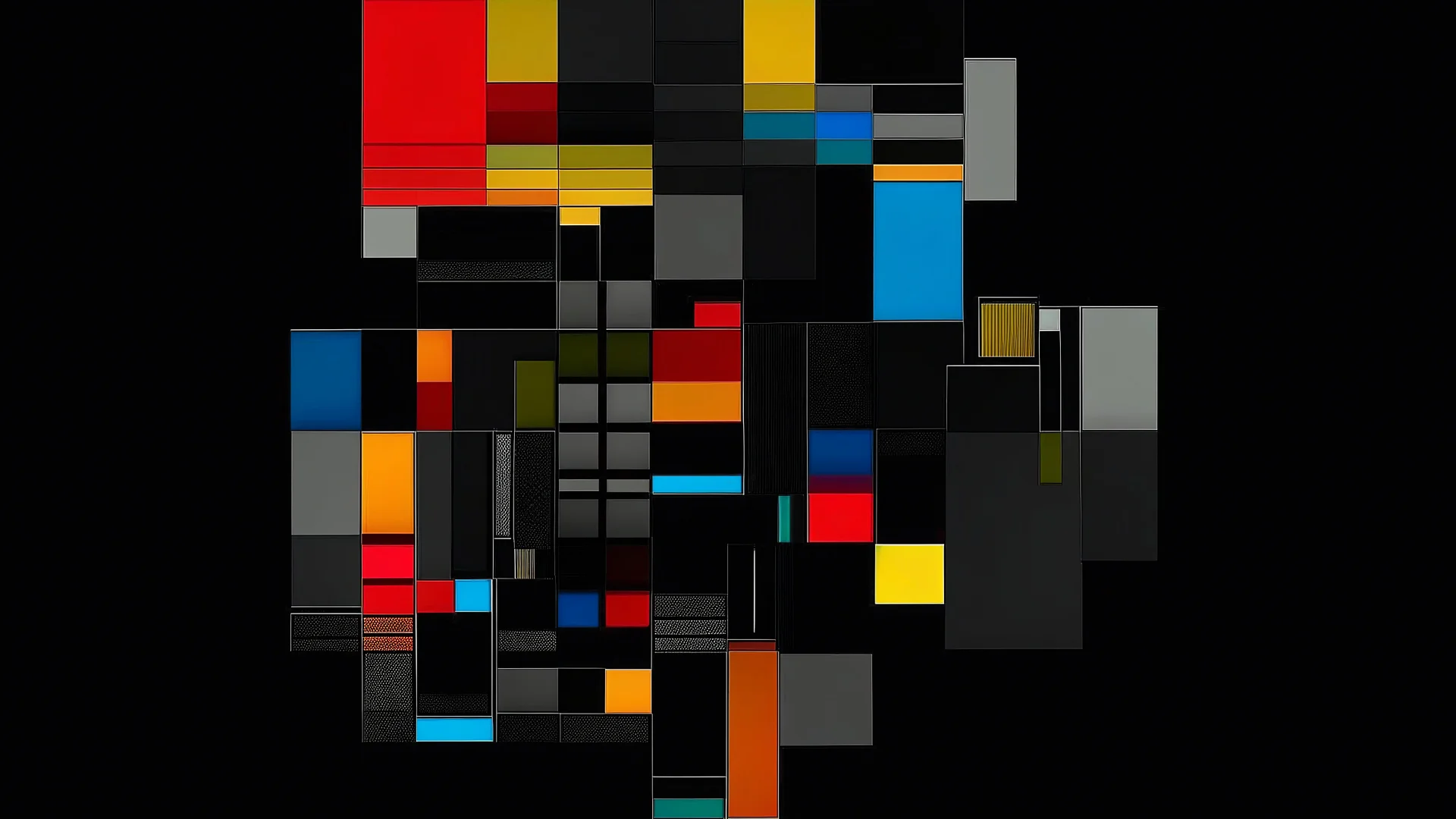 The Black Square Reimagined - Get inspired by Malevich's iconic work, *Black Square*, but put a modern twist on it. - Place a black square in the center of the image, but add subtle textures or gradients within the square. - Surround the square with smaller geometric shapes in vibrant colors.