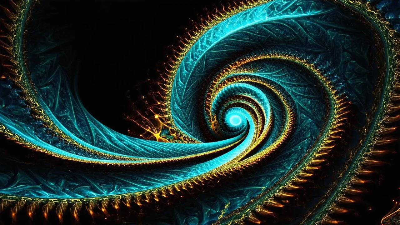 Fractal art. Spiral. Beauty. Magic.