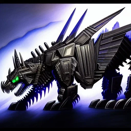 ultra detailed fullbody Drawing of Decepticons Ravage , extremely detailed digital painting,intrincate, extremely detailed face,crystal clear Big Glowing eyes, mystical colors , perfectly centered image, perfect composition, rim light, beautiful lighting, 8k, stunning scene,extremely sharp detail, finely tuned detail, ultra high definition raytracing, in the style of robert e howard and pablo oliveira and Ken Kelley and Ohrai Noriyoshi and Simon Bisley