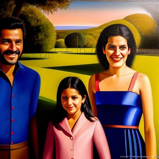 portrait of Jacobo Santiago Mozos born in 1976 and Gemma Arnau Arnau born in 1979,and daughters Eira Santiago Arnau and Dalia Santiago Arnau by Diego Velázquez,smiling, oil on canvas, cinematic composition, extreme detail,8k,fit full head inside picture,