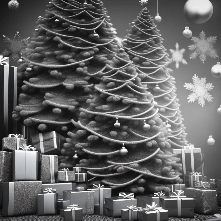 christmas ambience, black and white, african, kente, clothing, african patterns, thread, embroidery, cinema 4d render, high detail