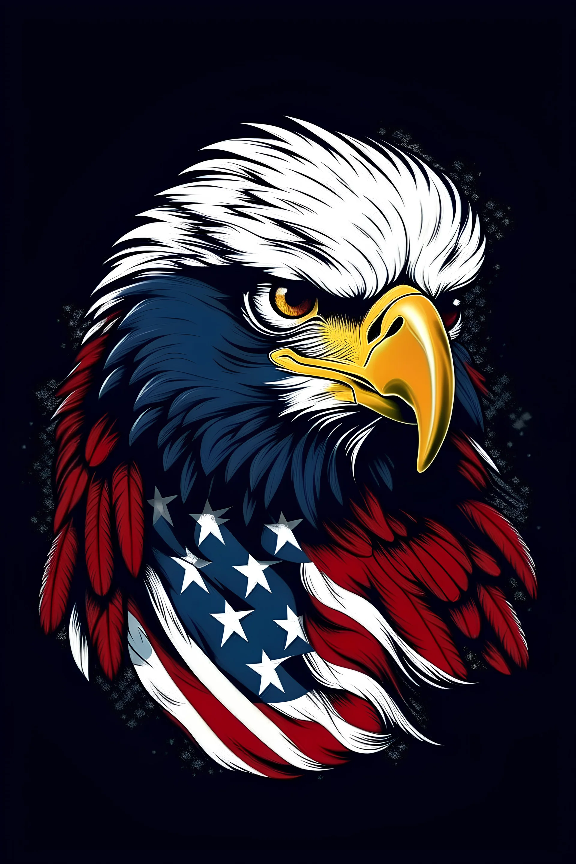 make the eagle AS AMERICAN AS POSSIBLE