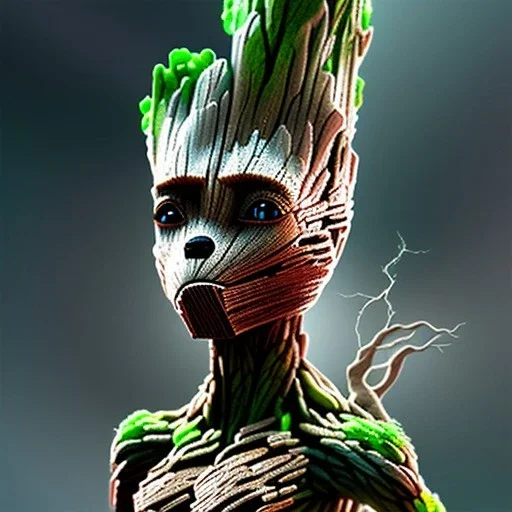 swarovski, groot figurine, intricate, photorealistic,