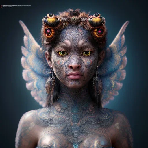 Insanely detailed photograph of an elaborate beautiful hawk goddess intricate glowing skin eyes intricate hawk lashes fur dress hyperdetailed painting by Anna Dittmann Huang Guangjian and Dan Witz CGSociety ZBrush Central steampunk album cover art 4K 64 megapixels 8K resolution HDR Greek shiny space colours jewelry celestial hair eyes light"