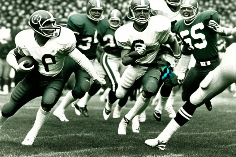 Boston Shamrocks American Football team, Magazine Cover, Vintage photo, 1950's football, detailed faces, detailed bodies, high quality, photo-realistic,