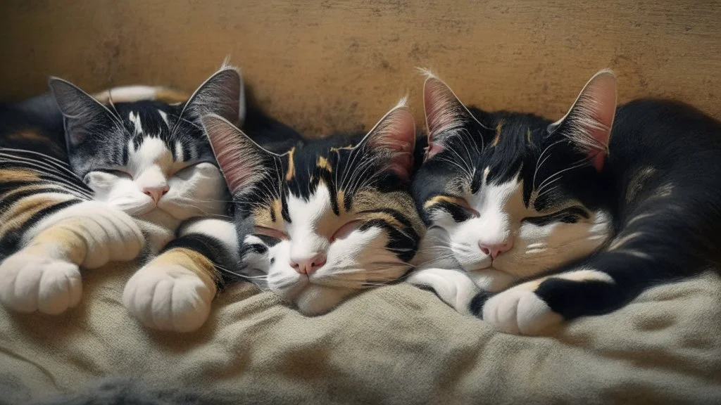 sleeping cats