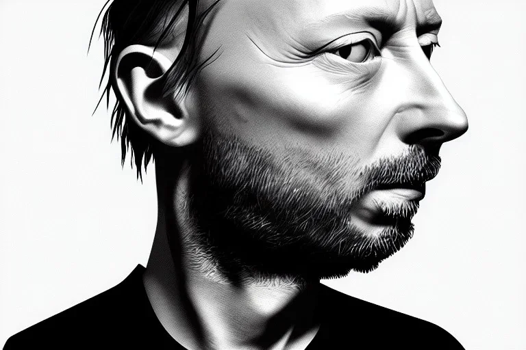  Thom Yorke's face as A polygonal mesh