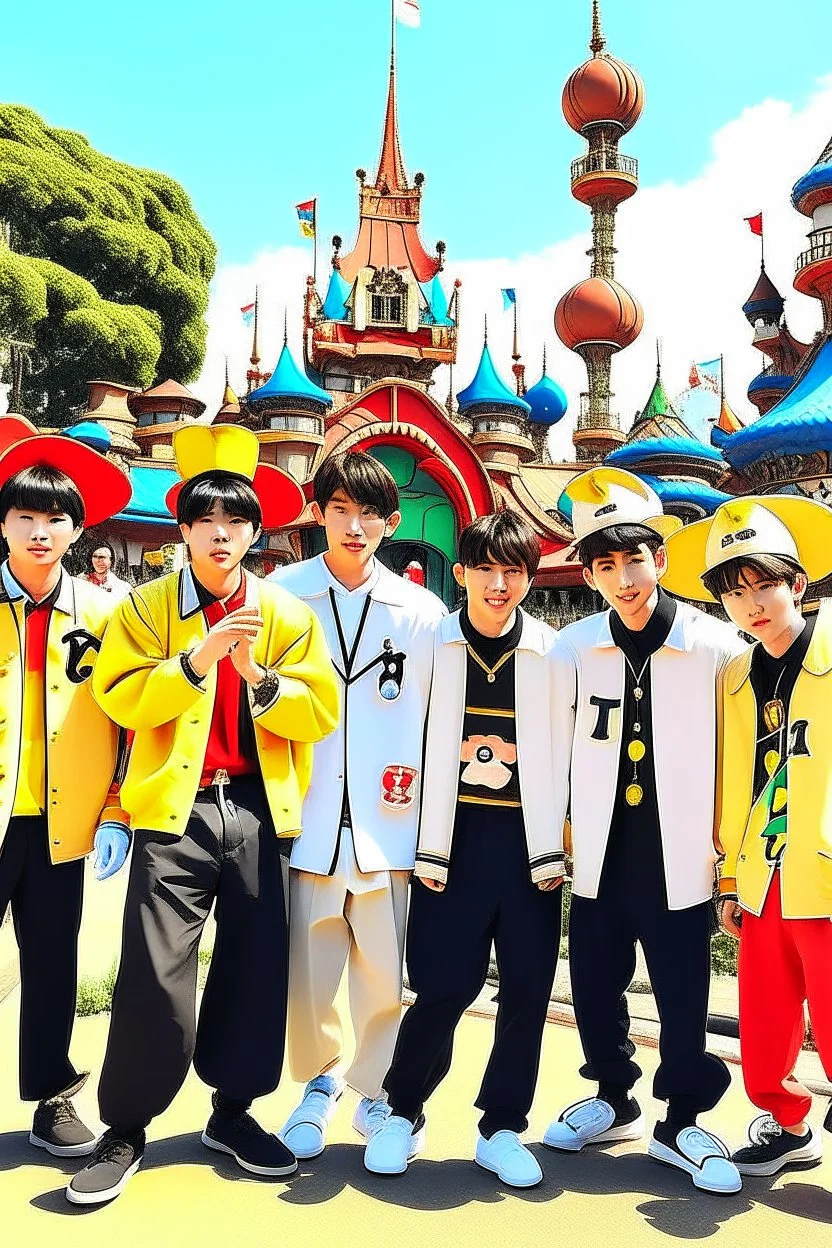 bts in disney land