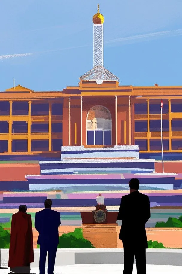 A huge regional capitol building