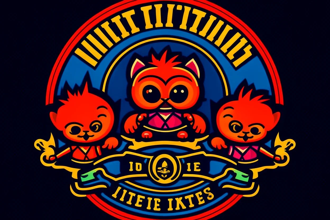 "little monsters" junior league sports team logo