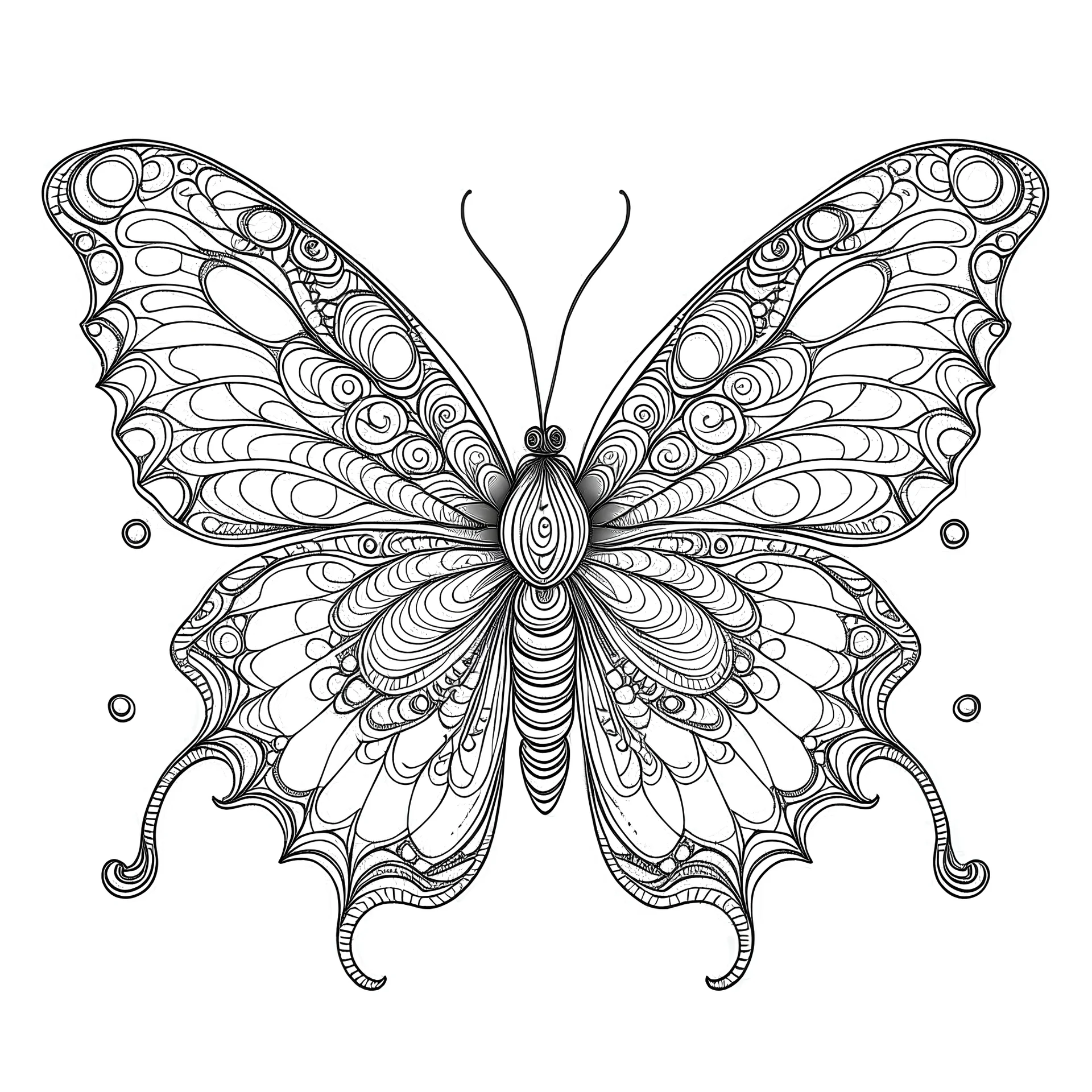 Butterfly coloring book