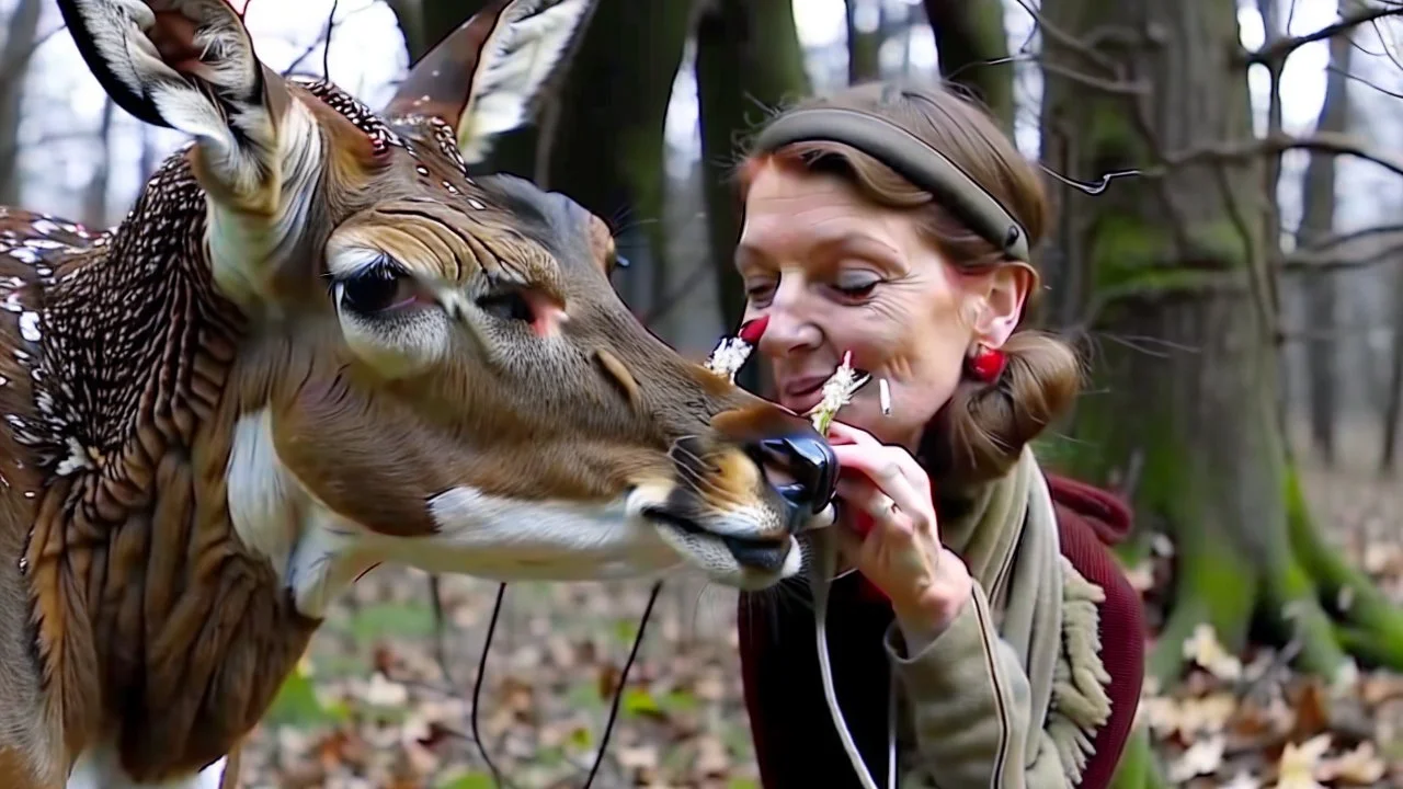 lady hits deer now must revive using Mouth to Mouth