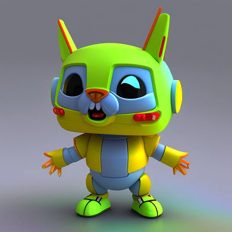 King cyber cheerful 3D cute