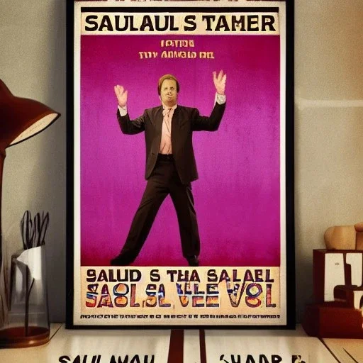 Saul Goodman in a Saturday Night Fever dream movie poster