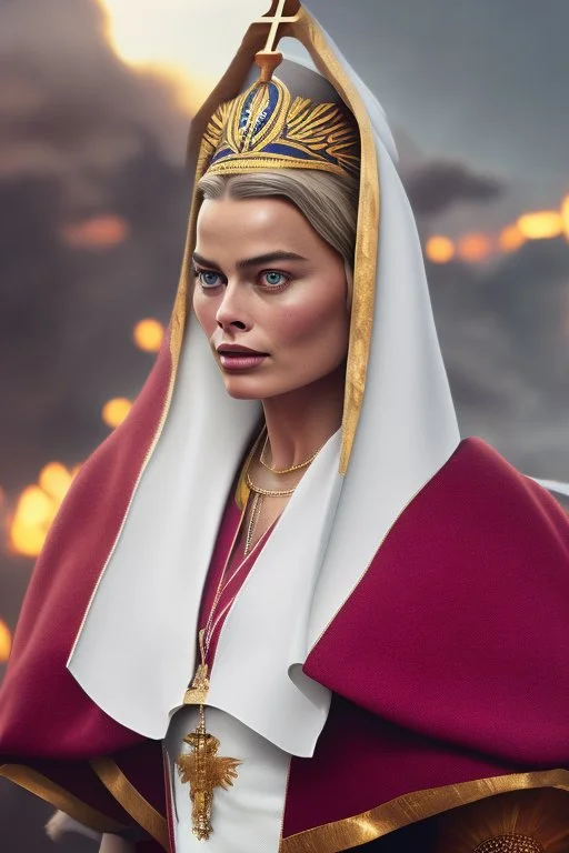 Margot Robbie as a nun.