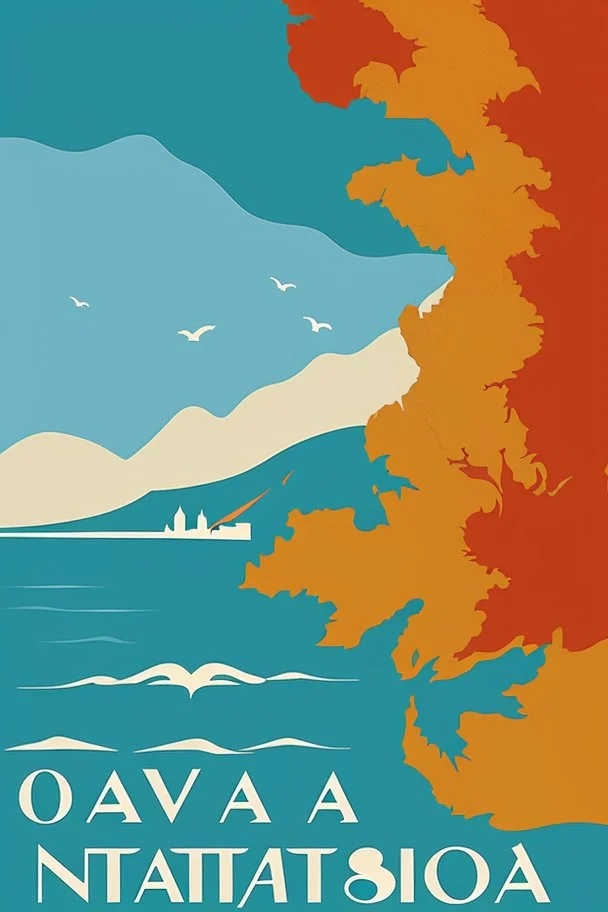 Make a poster about a nation called Osvakia. Known for its liberalism and coast