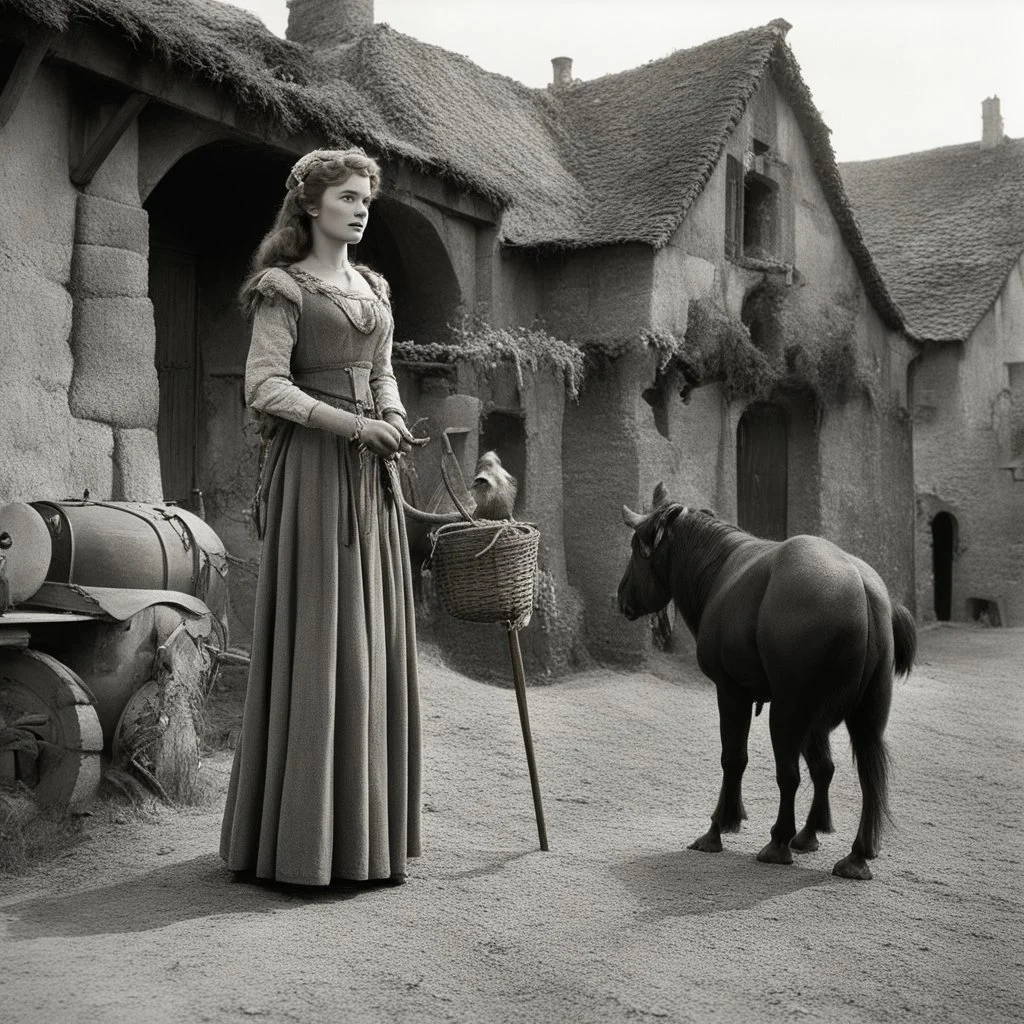 [high res photography by Ray Harryhausen] Joan:A farmer girl from Domremy, a village in medieval France, she was touched by a divine calling at a tender age. The voices of the Lord whispered to her, guiding her to drive out the British soldiers from the sacred lands of France.