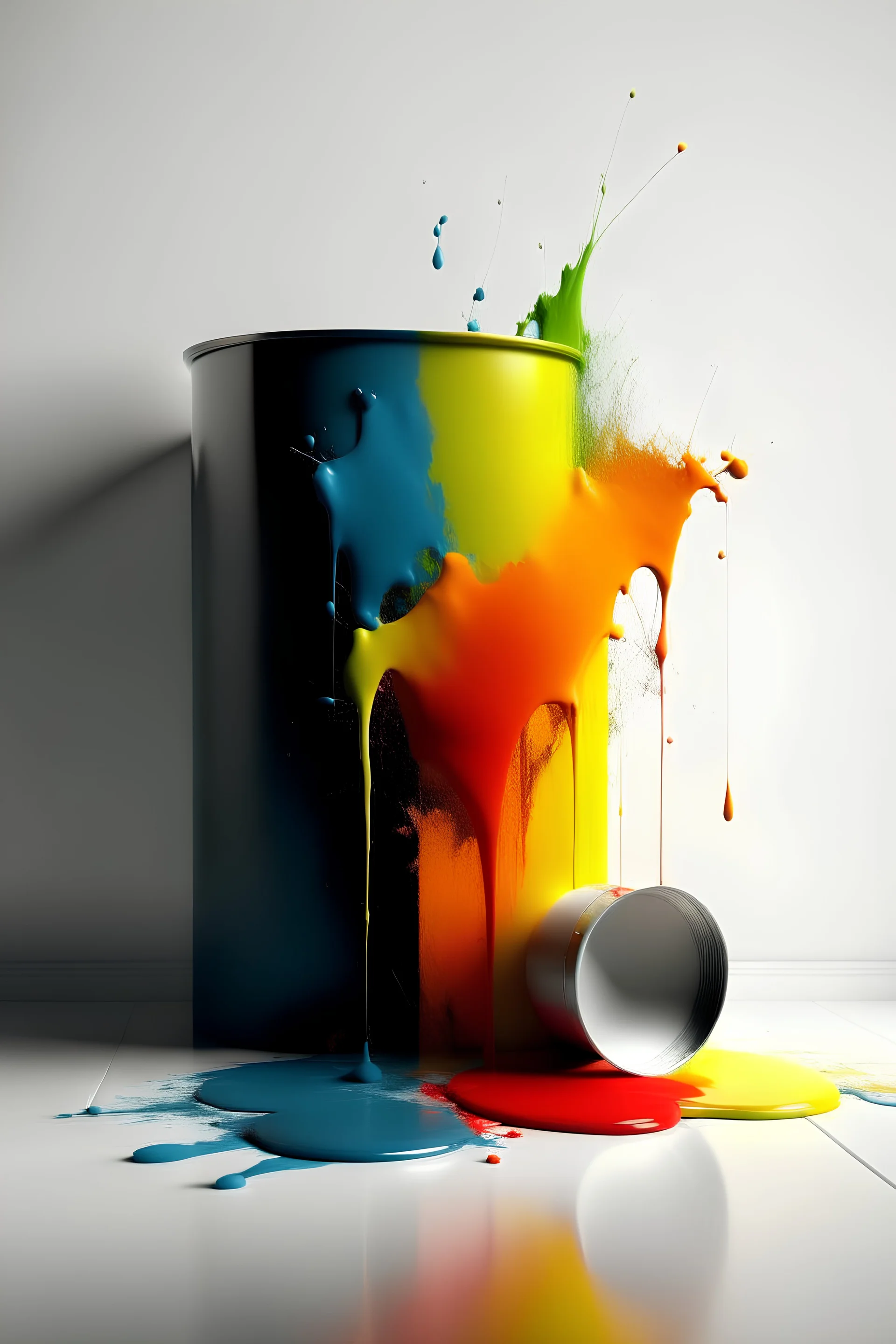 Minimalistic style paint of paint