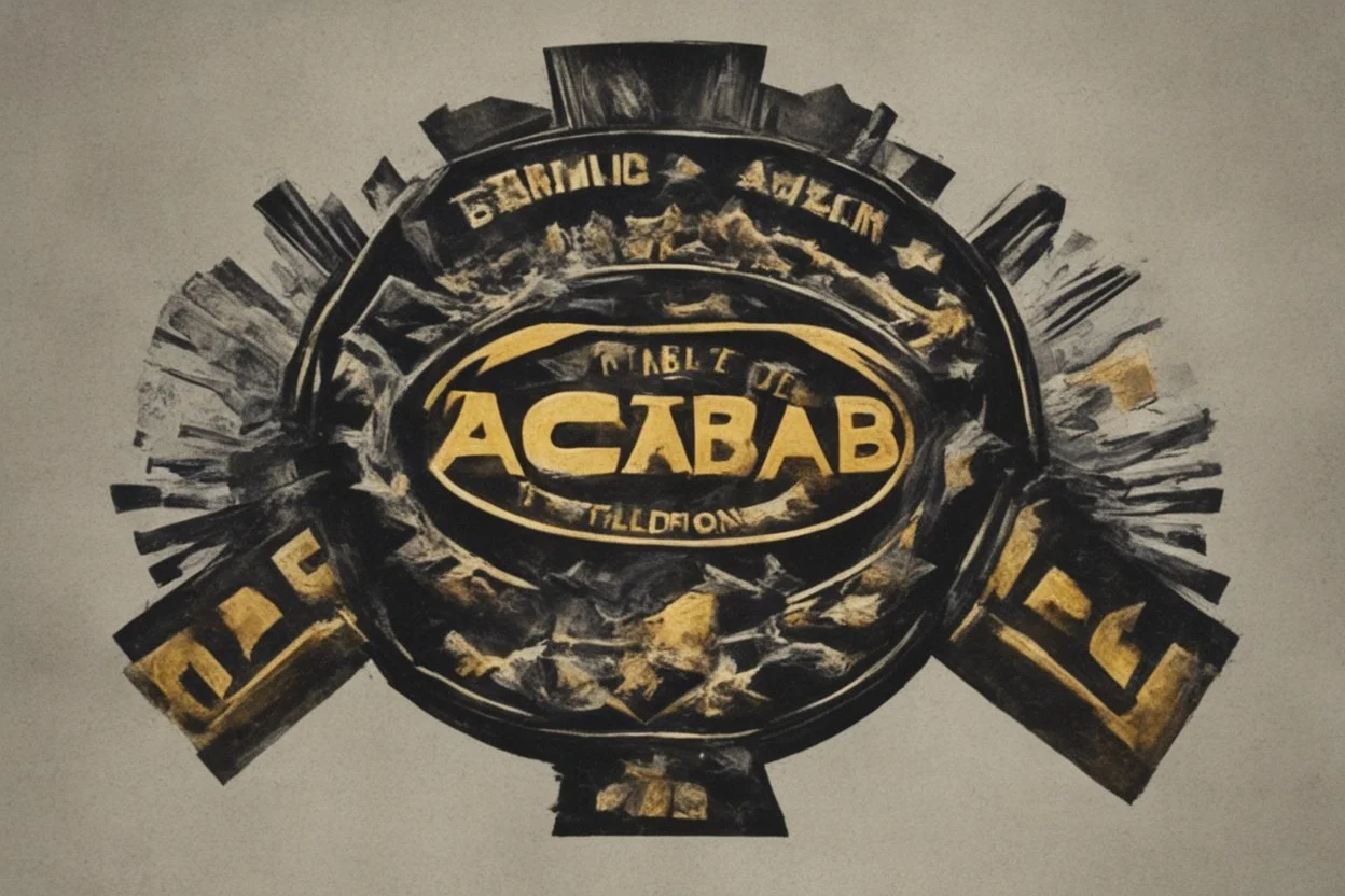 "ACAB" logo in the style of police union's logo