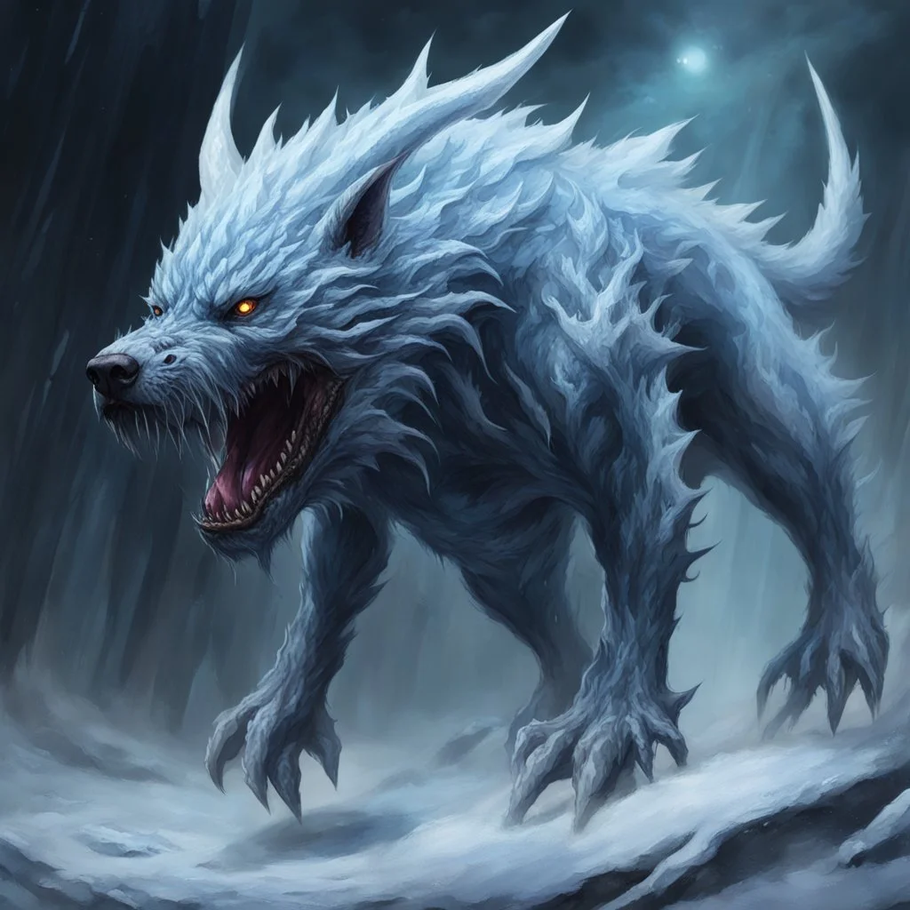 frost hellhound out of the abyss monstrous