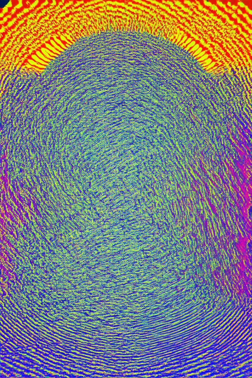 end arc of transformation; neo-surrealistic optical art