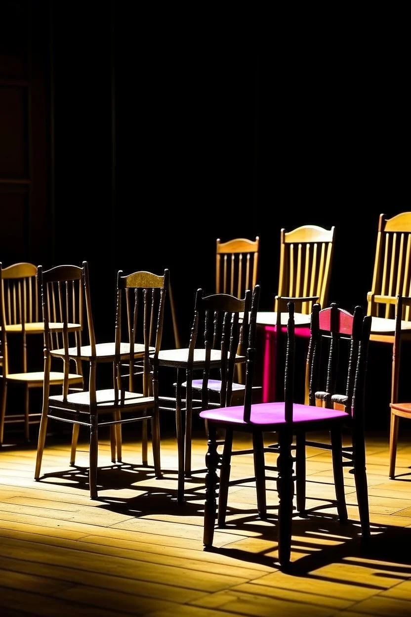 Theater plays with chairs