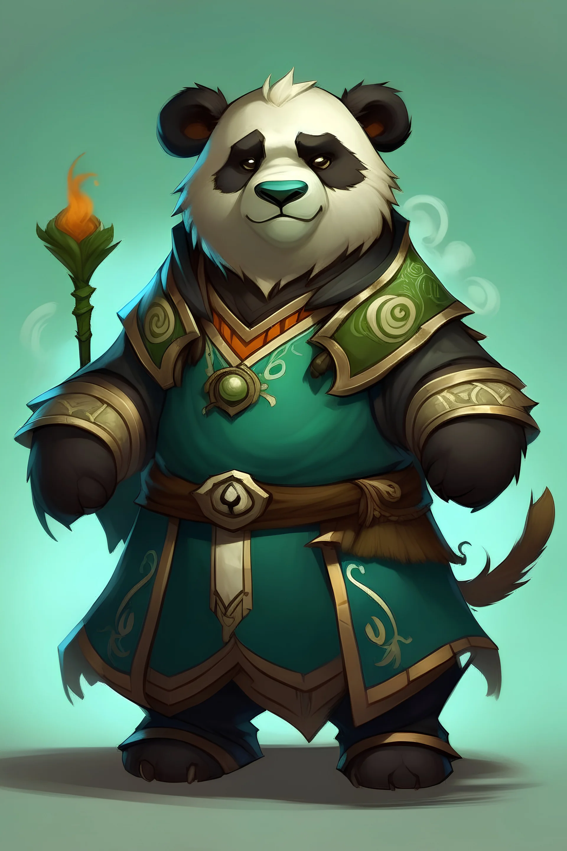 Male Pandaren Fursona anthropomorphic