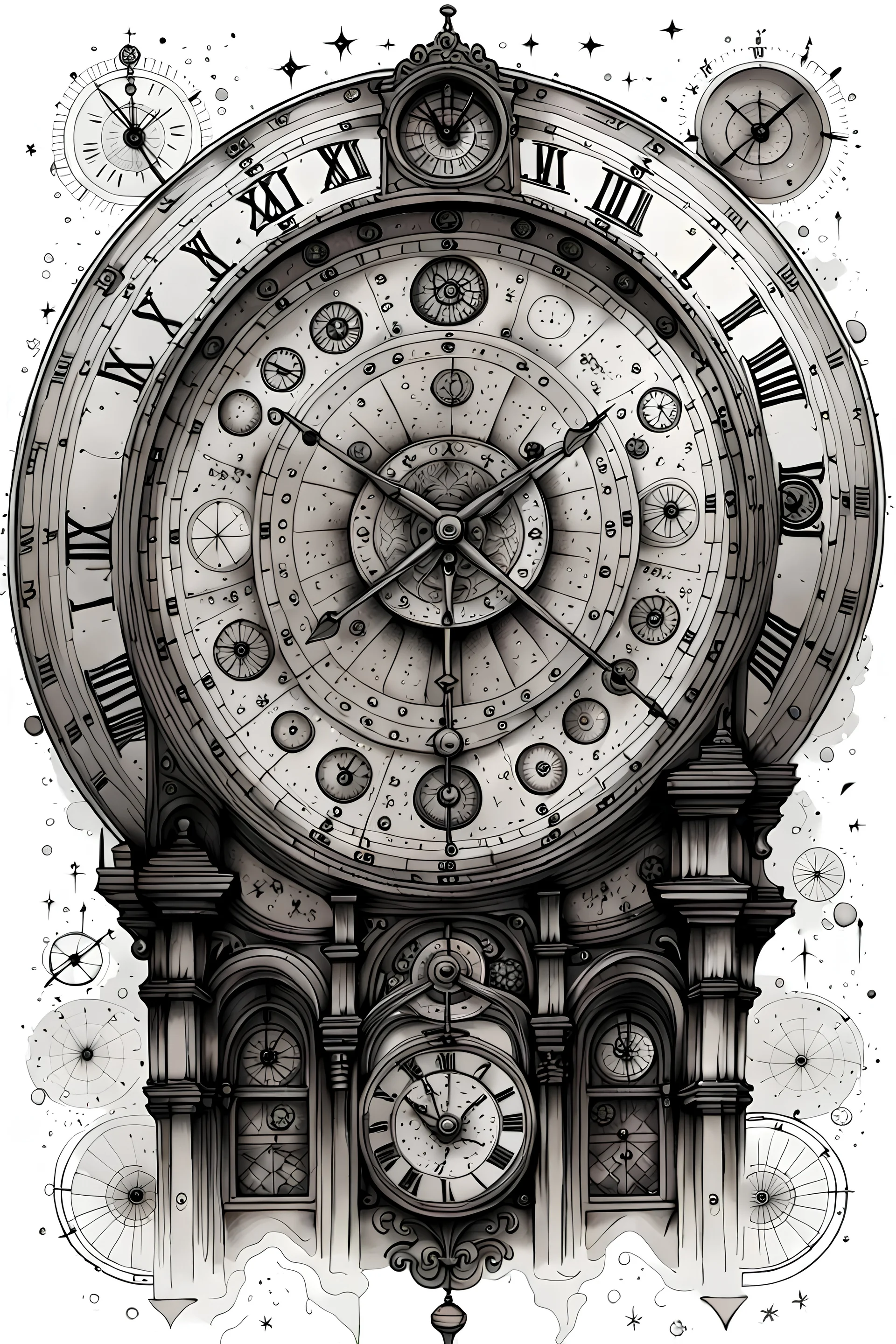 50+ Old Fashioned Wall Clock Drawing Stock Illustrations, Royalty-Free  Vector Graphics & Clip Art - iStock