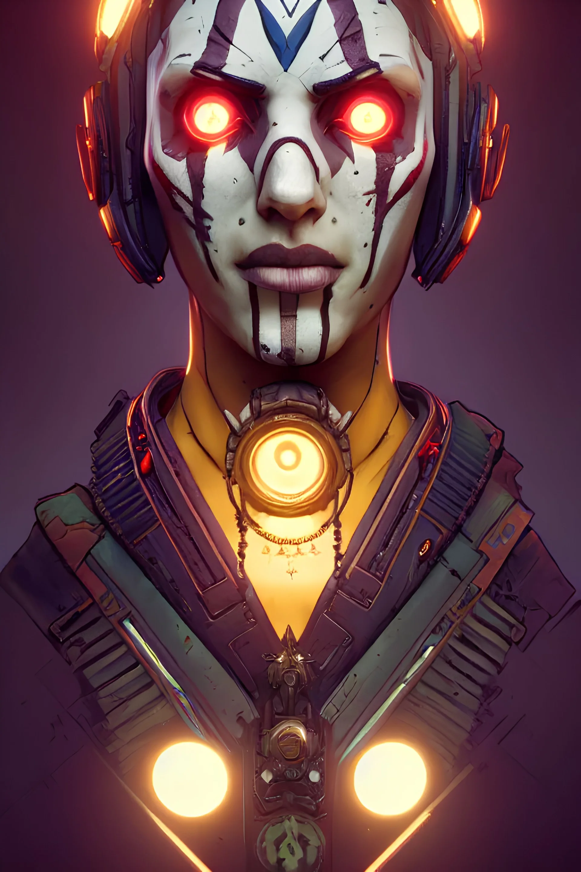 symmetry!! portrait of borderlands 3 psycho, intricate, elegant, highly detailed, digital painting, artstation, concept art, smooth, sharp focus, illustration, art by artgerm and greg rutkowski and alphonse mucha, 8 k