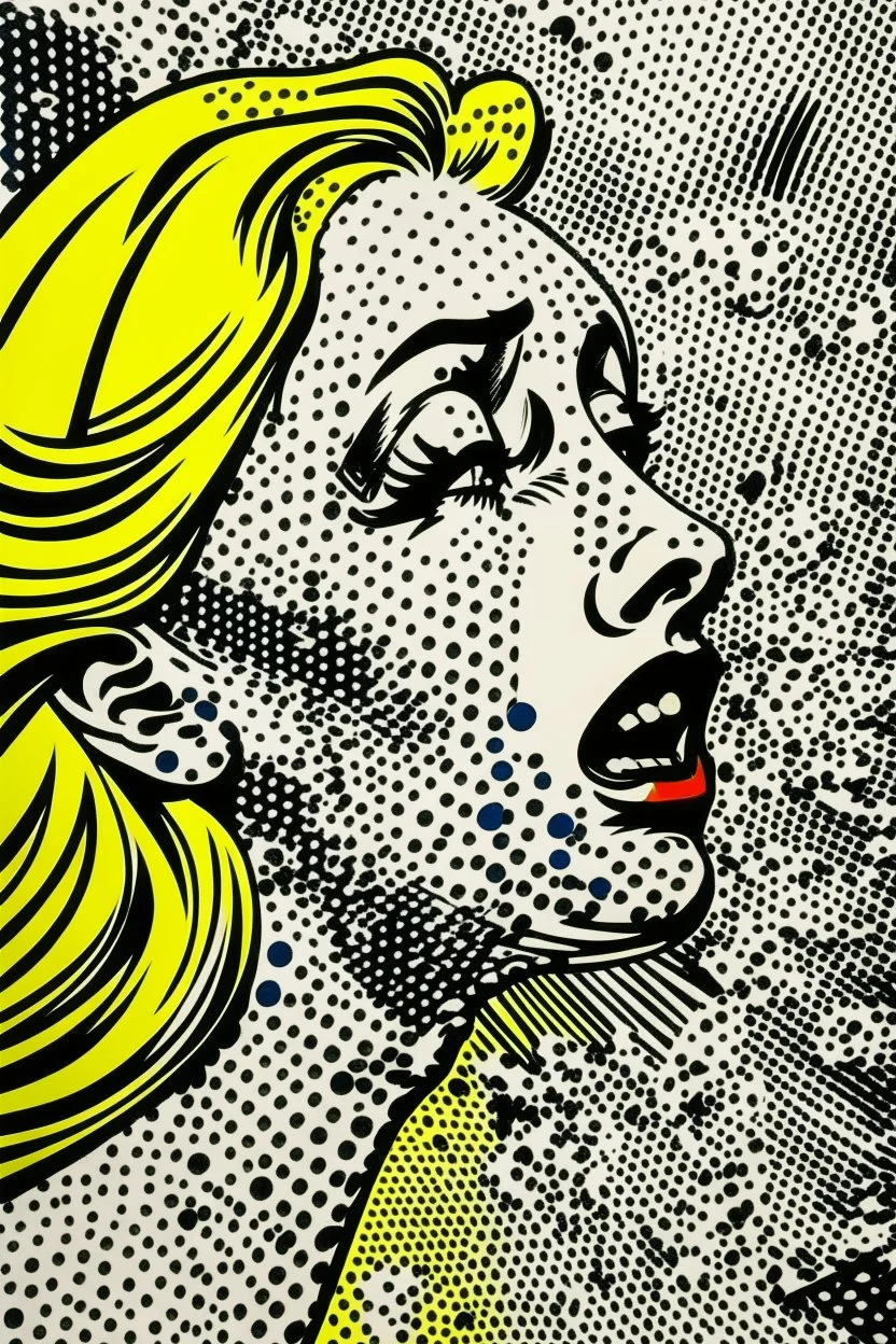 apocolypse pencil draw style of roy lichtenstein