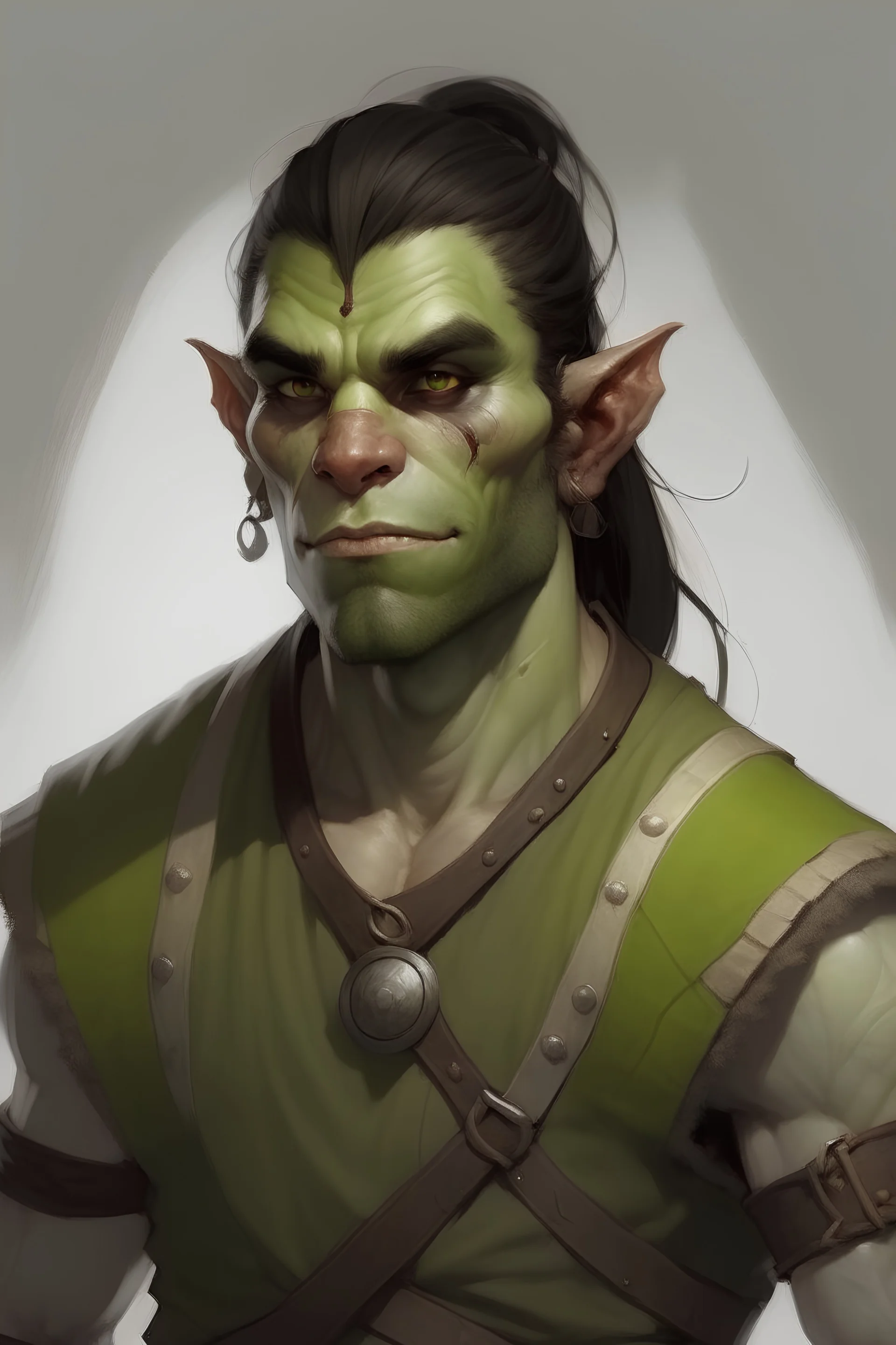 teen young half orc male
