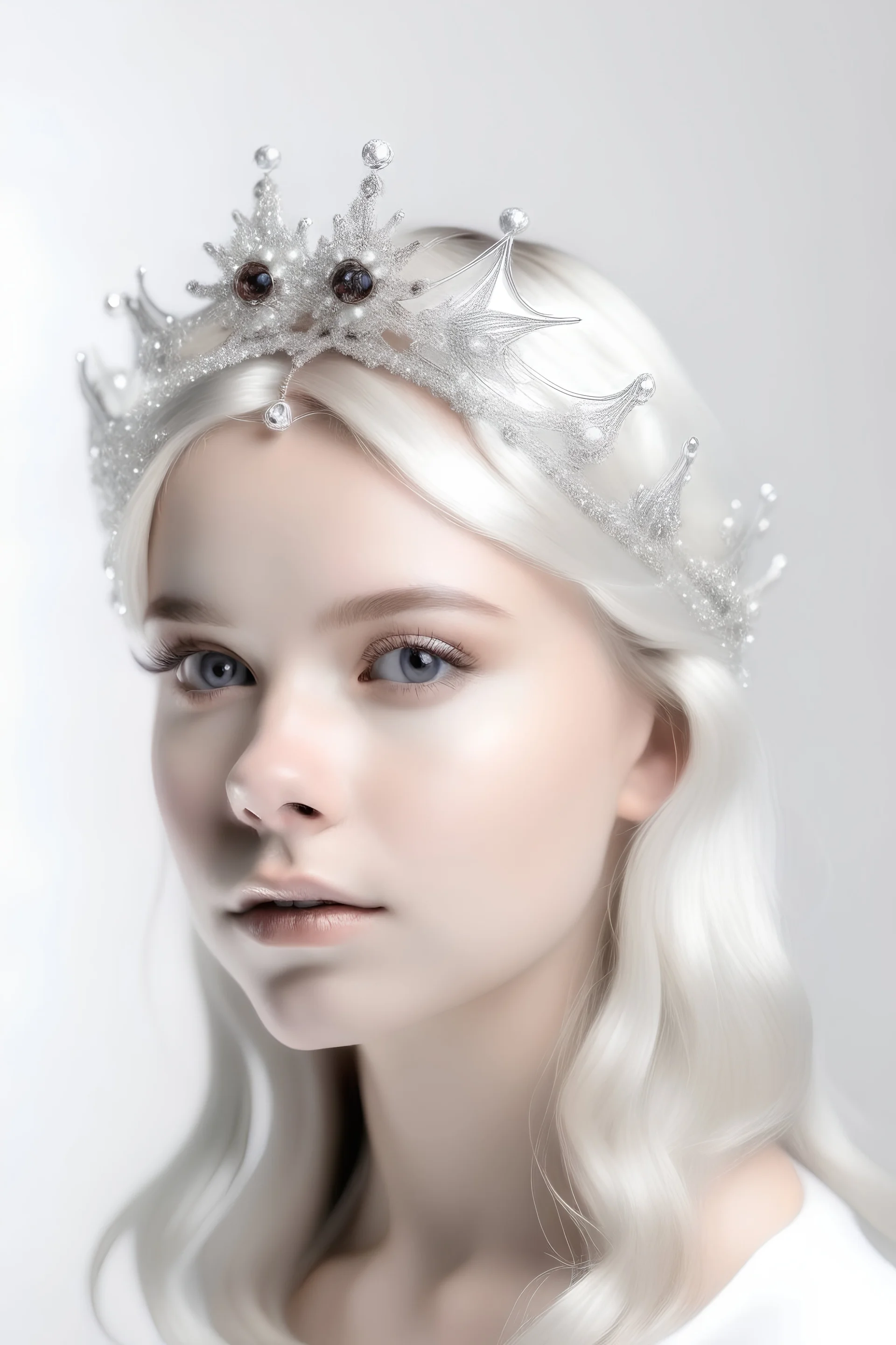 angel woman blone cosmic with crystal tiara