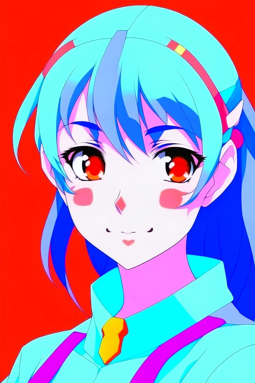 rei evangelion kawaii pastel colors