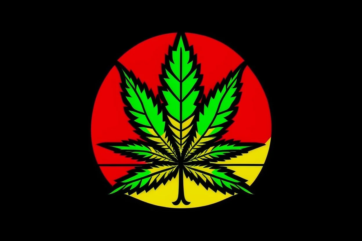 logo canabis companyrasta colours