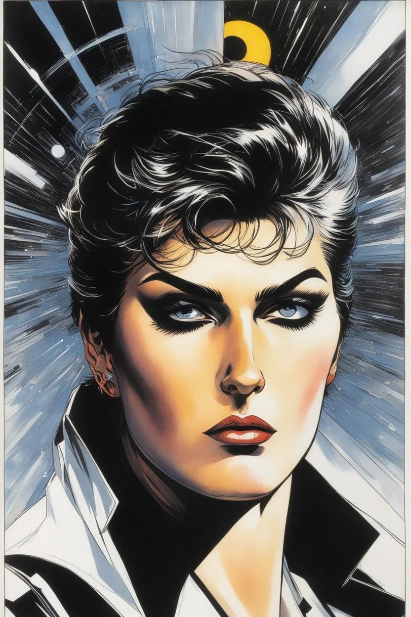 #5 Original Art by Howard Chaykin (Vortex Comic, 1988): I am afraid of being thin. I am afraid of speed, quickness, lightness of being. I am afraid, I will be blown away in the wind, be insignificant, empty, invisible.